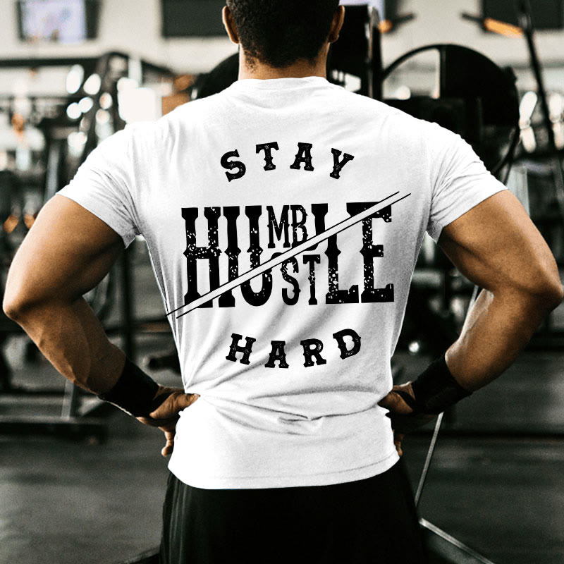 Gym 100% Cotton Stay Humble Print T-shirt - image 6