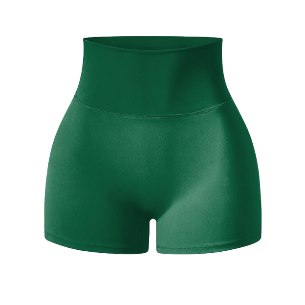 Solid Color Elevate High Waisted Scrunch Lift Active Yoga Shorts - image 15