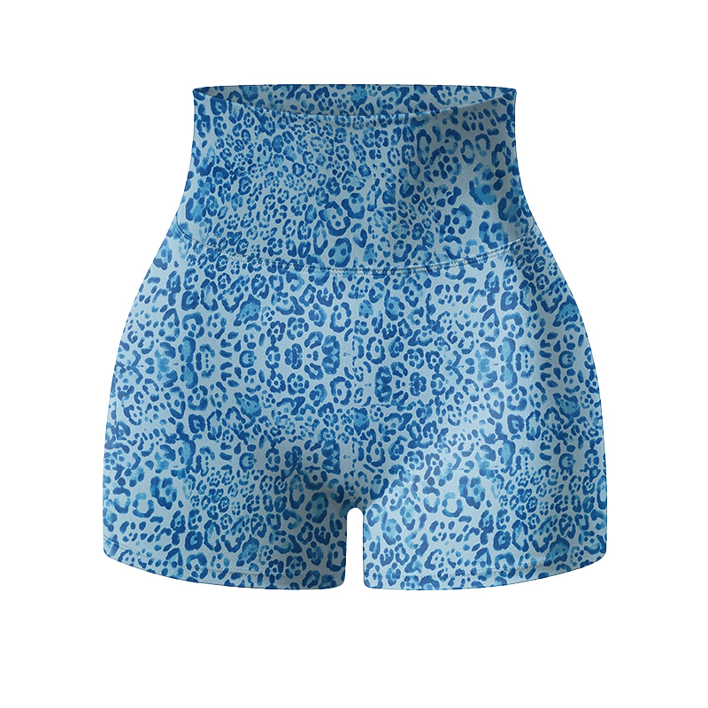 Wild Muse High Waisted Leopard Print Sculpting Yoga Shorts - image 10