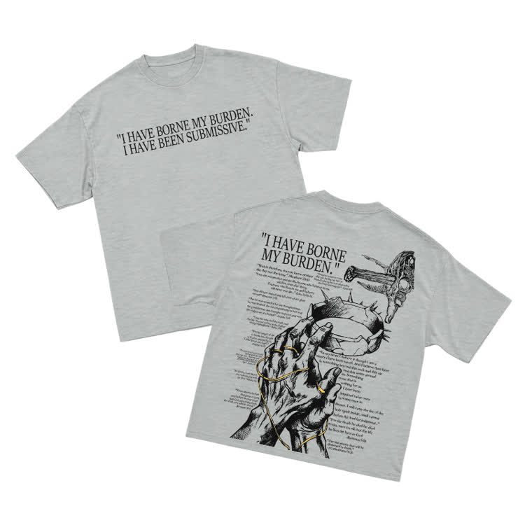 Monochrome Street Graphic Front Slogan Back Print Relaxed Fit T Shirt - Grey - US16-18(2XL) - image 14