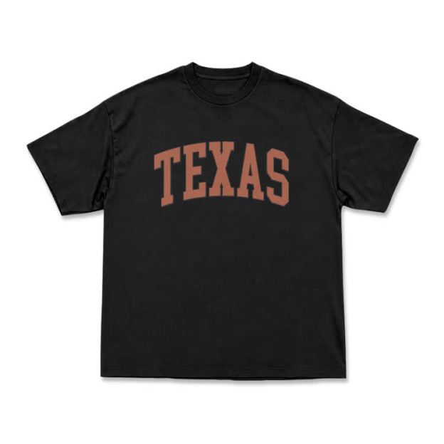 Texas Oversized Short Sleeve T-Shirt - Black - US16-18(2XL) - image 10