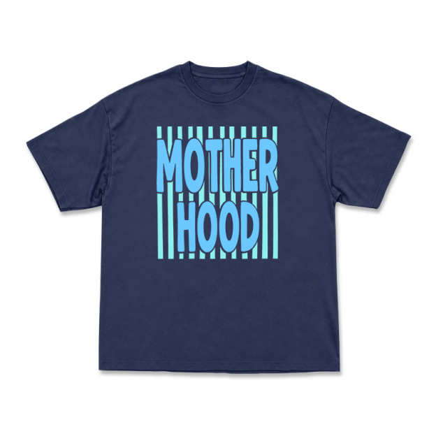 Streetwear Motherhood Round Neck Graphic Print T-Shirt - Navy Blue - US16-18(2XL) - image 11