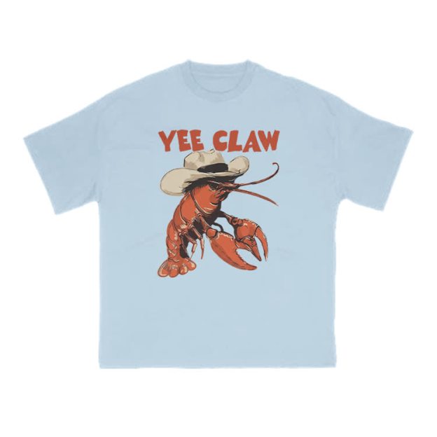 Yee Claw Print T-shirt - Light Blue - US16-18(2XL) - image 8
