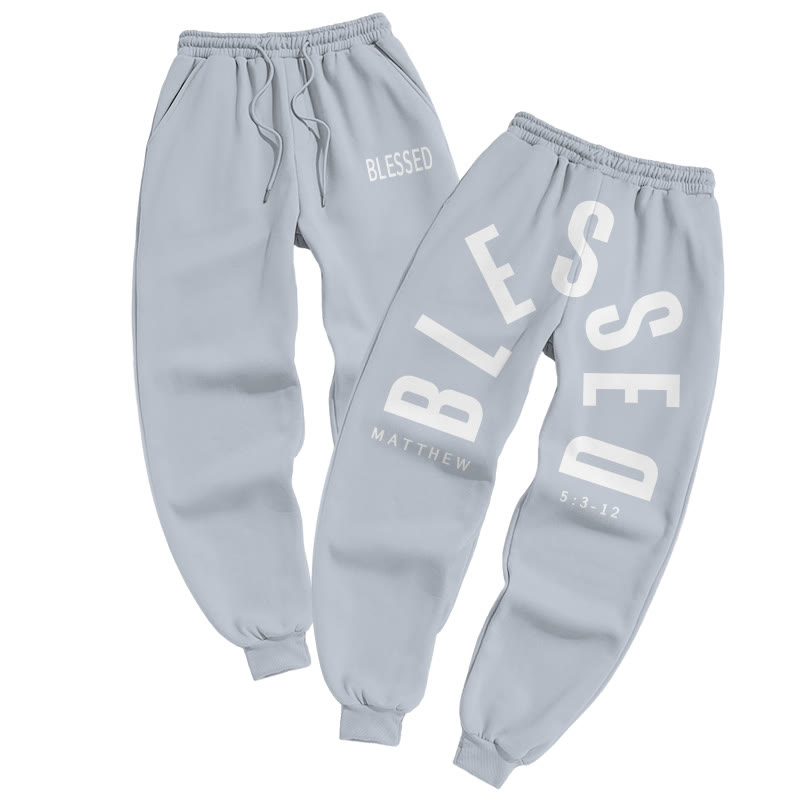 Blessed Matthew 5:3-12 Print Pants - Grey - US16-18(2XL) - image 3