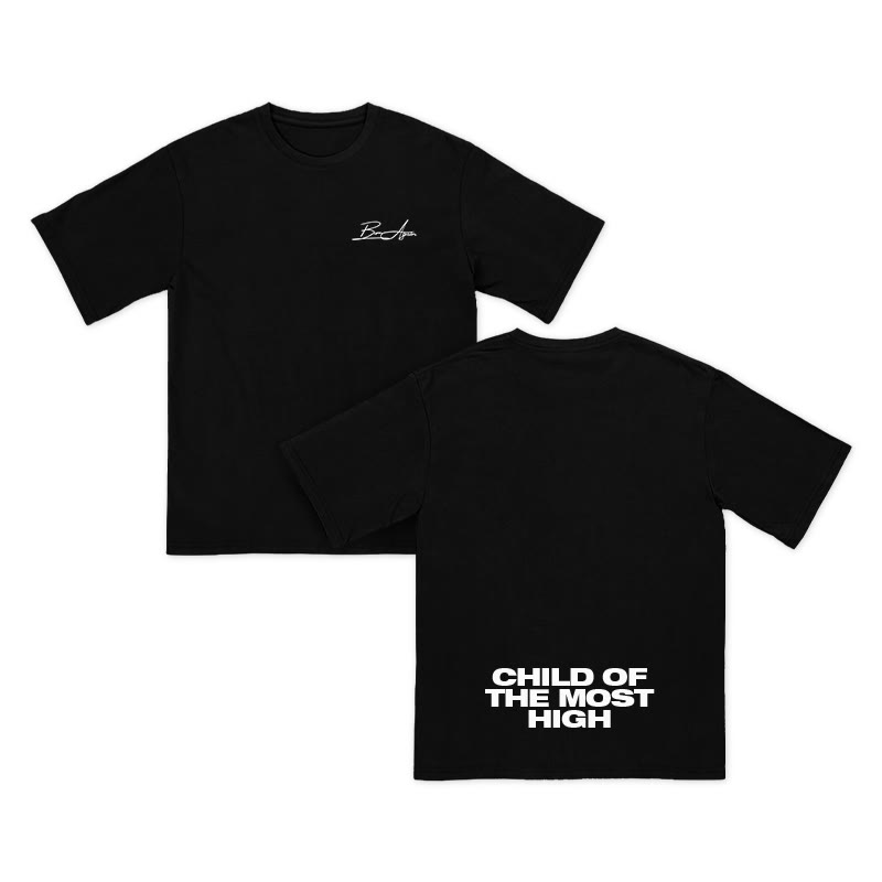 Unisex 100% Cotton Child Of The Most High Print T-shirt