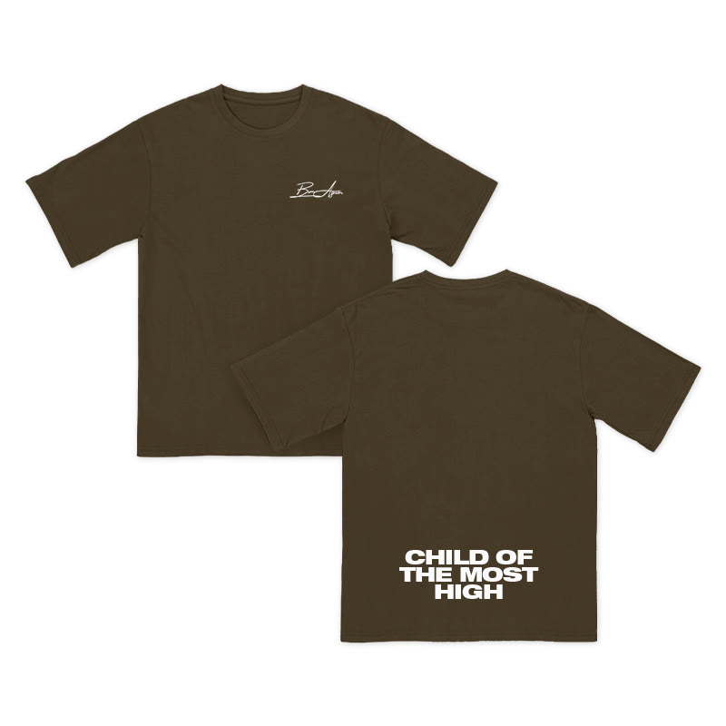 Unisex 100% Cotton Child Of The Most High Print T-shirt