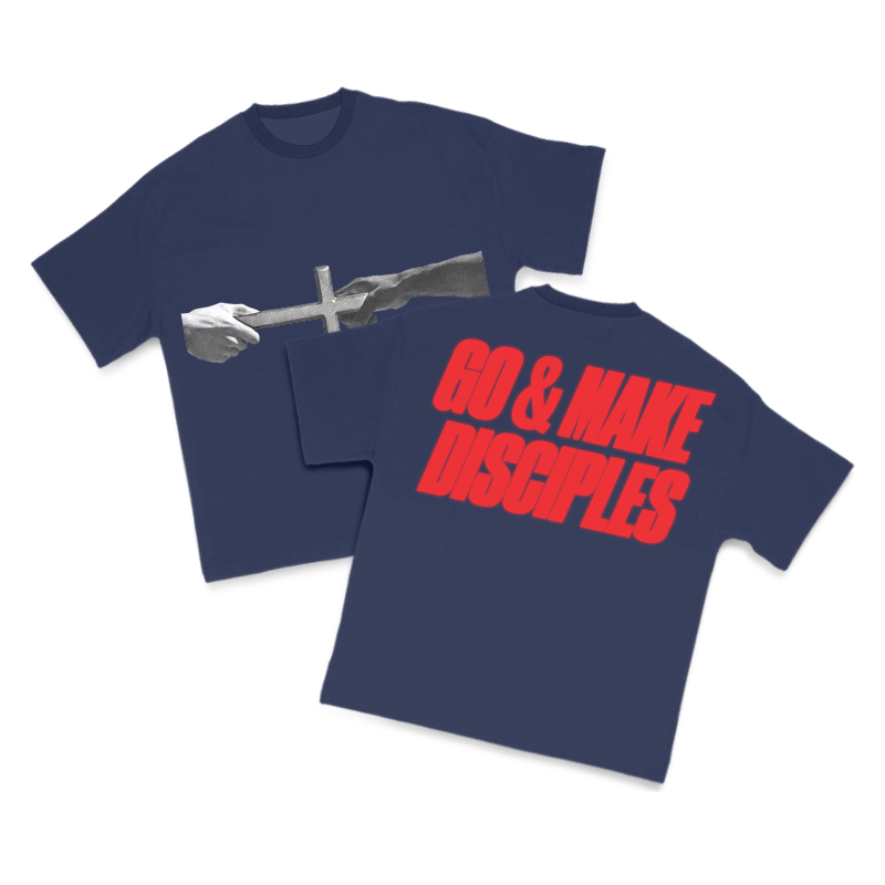 Go & Make Disciples Print T-shirt - Navy Blue - US16-18(2XL) - image 14