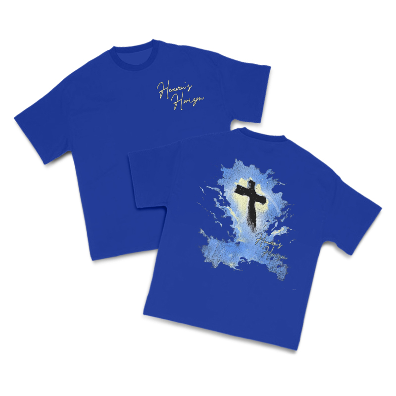 Heaven's Horizon Print T-shirt - Blue - US16-18(2XL) - image 13