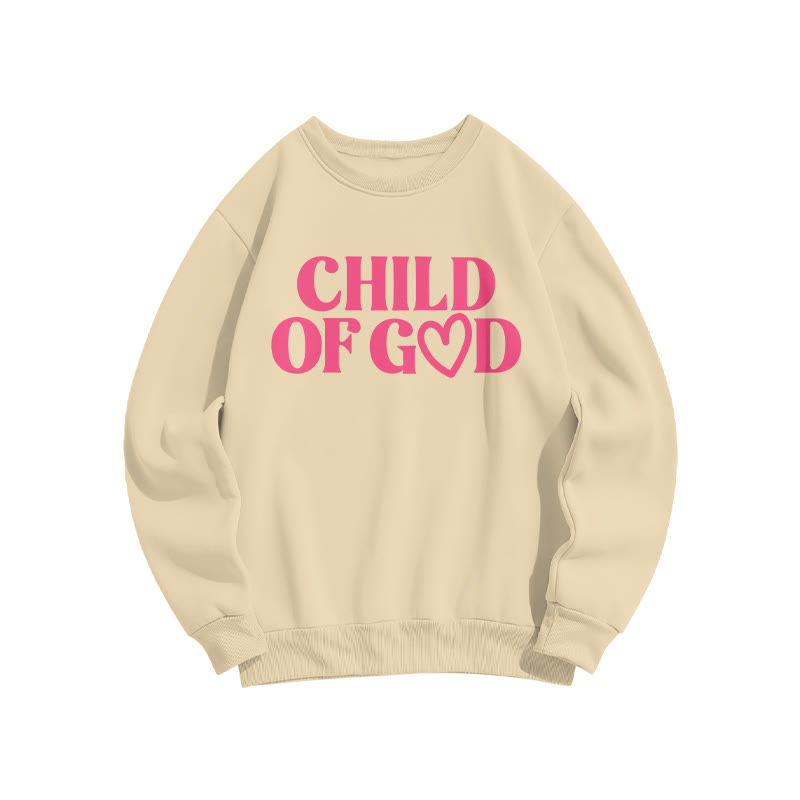 Child Of God Heart Valentine's Day Print Sweatshirt - Apricot - US16-18(2XL) - image 5