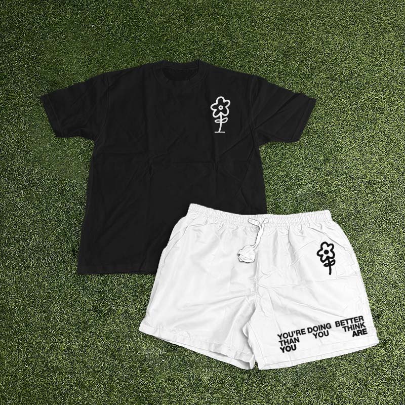 Don't Despise The Journey Print T-shirt Set