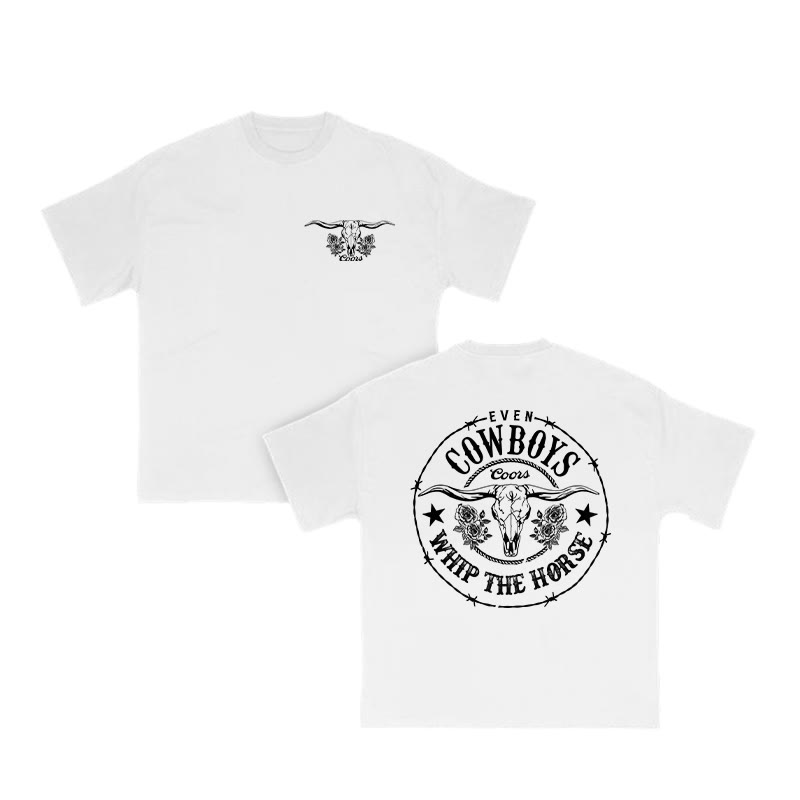 Unisex 100% Cotton Cowboy Western Style Print T-shirt