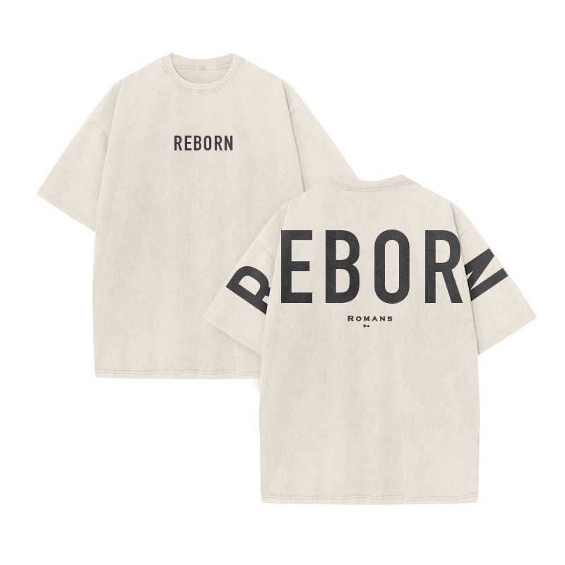 Redeemed Galatians 2:20 Print Acid Washed T-shirt - Beige - US20-22(3XL) - image 3