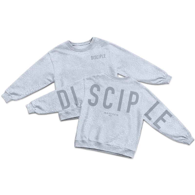 Disciple Matthew 28:19 Print Sweatshirt - Grey - US16-18(2XL) - image 4