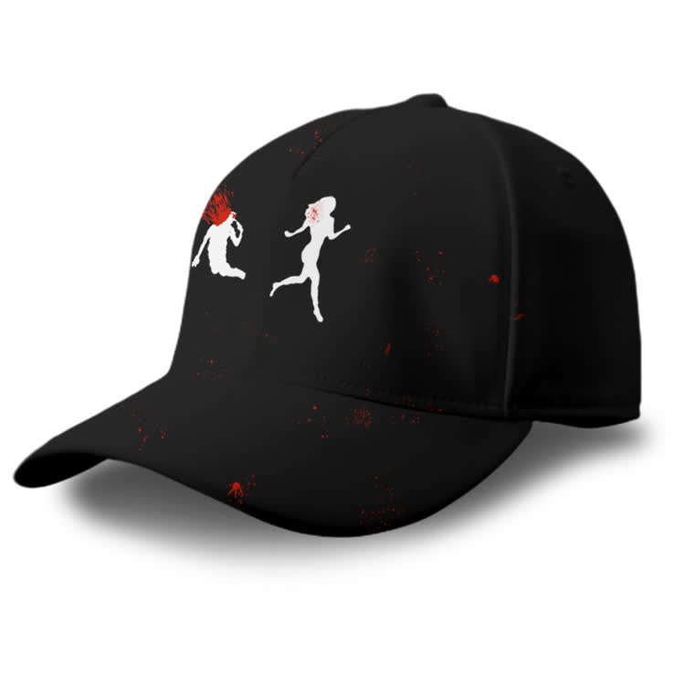 “Run Away”Girl Graphic Print Cap - image 4
