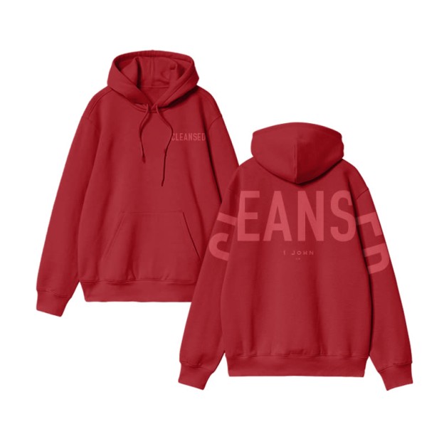 Cleansed 1 John 1:7 Print Hoodie - image 9