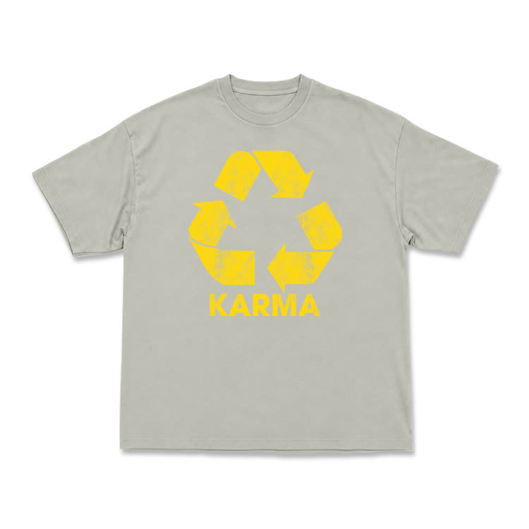 Vintage Karma Recycle Graphic T-Shirt - Warm Grey - US16-18(2XL) - image 5
