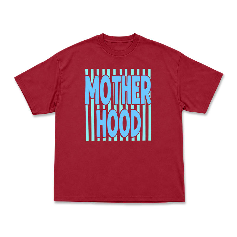 Streetwear Motherhood Round Neck Graphic Print T-Shirt - Red - US16-18(2XL) - image 15