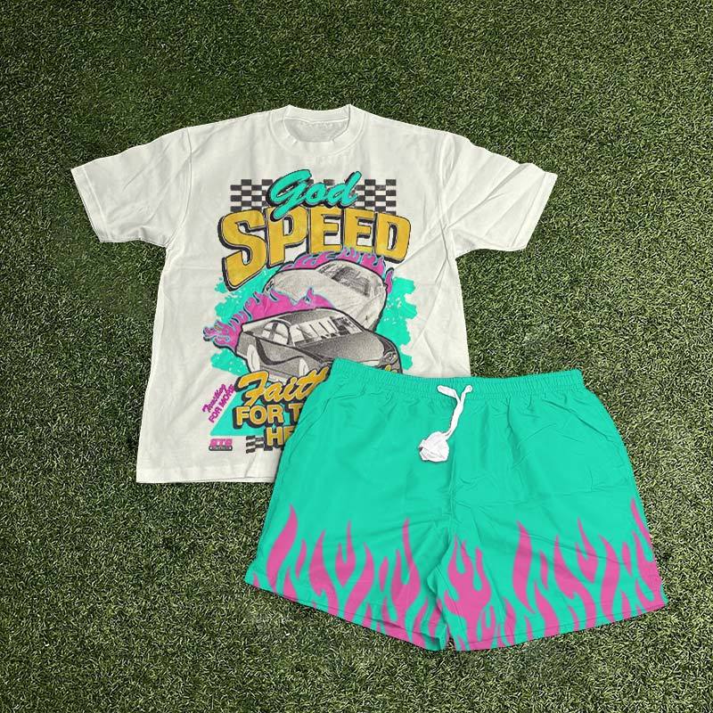 Faith Ain't For The Faint Hearted Print T-shirt Set