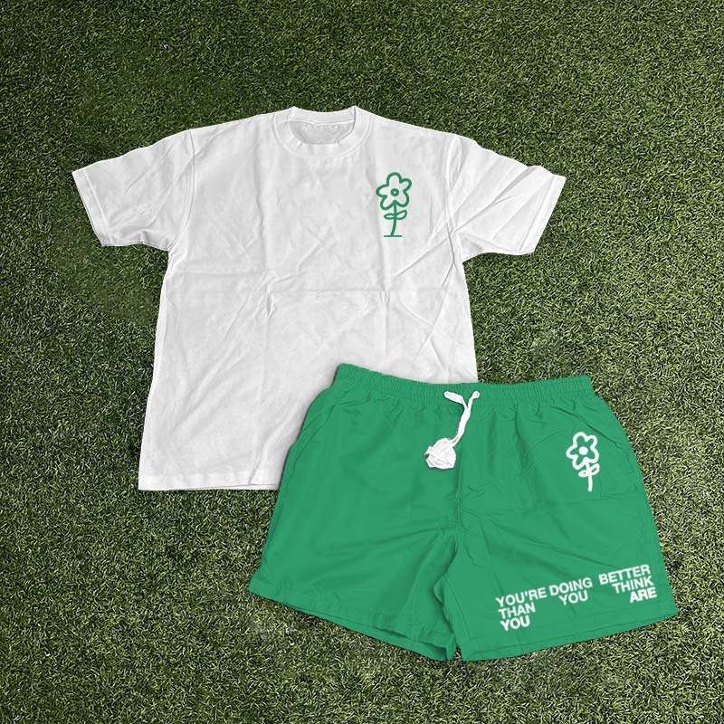 Don't Despise The Journey Print T-shirt Set