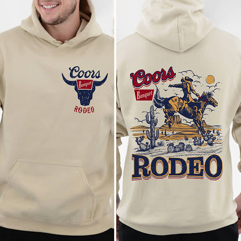 Coors Rodeo Cowboy Print Hoodie