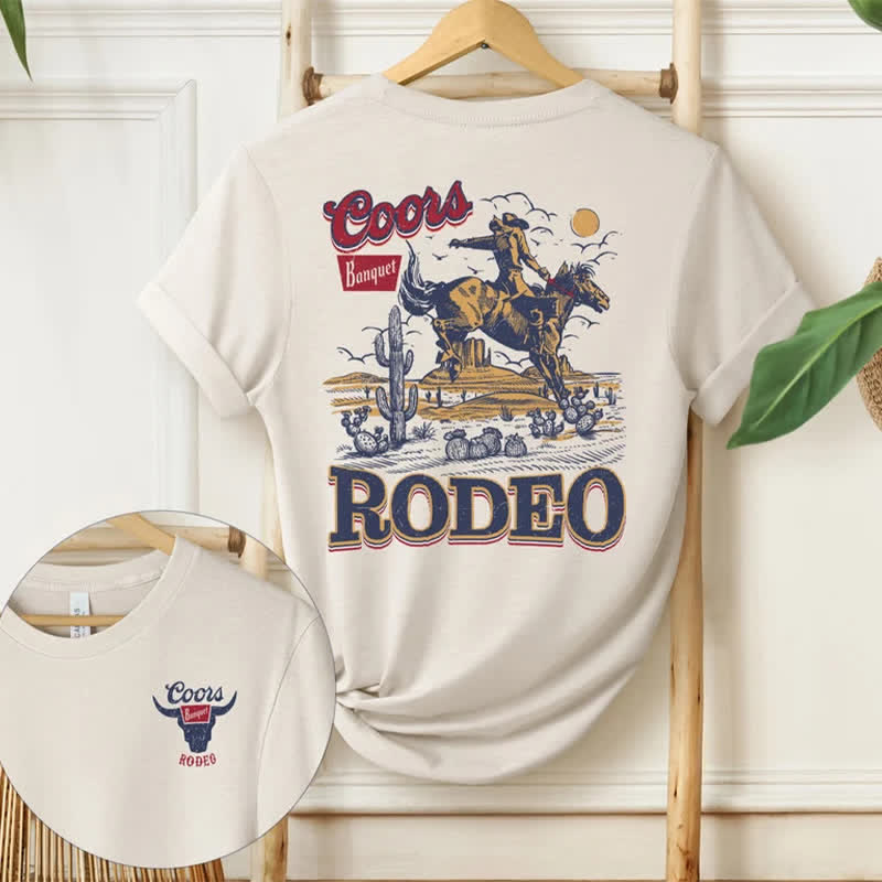 Coors Rodeo Cowboy Print T-shirt