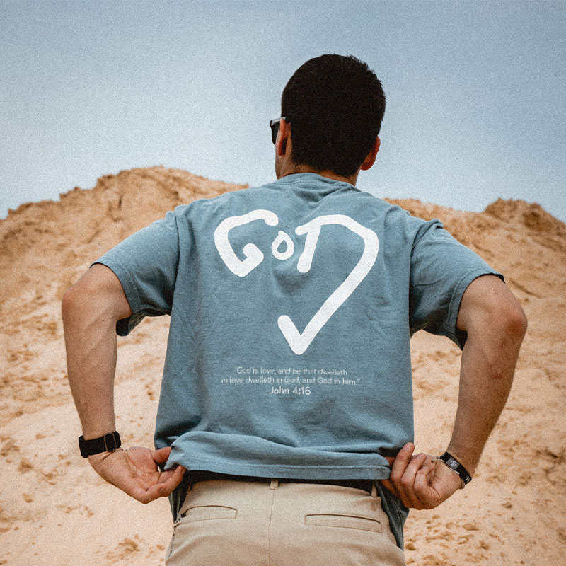 God Is Love John 4:16 Print T-shirt