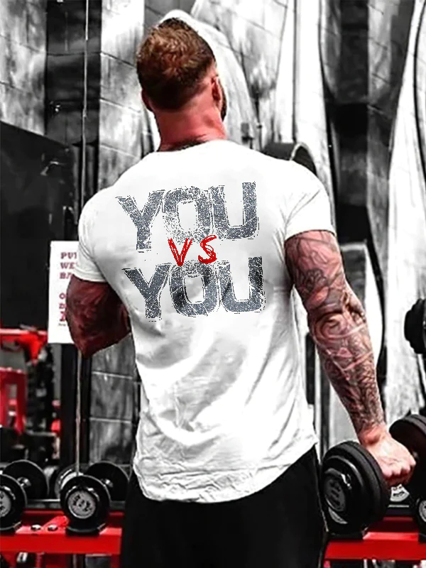 You Vs You Printed T-shirt - White - 2XL - image 2