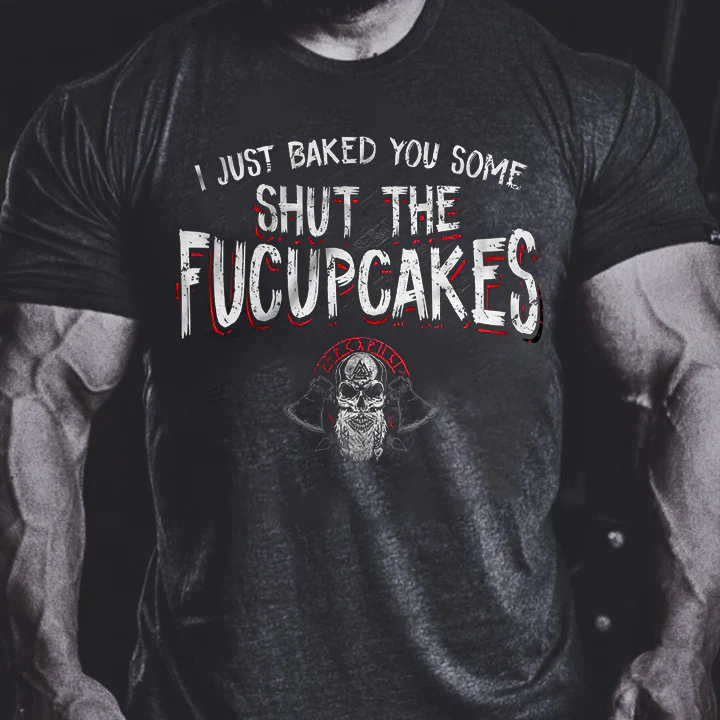 I Just Baked You Some Printed Men's T-shirt - Black - 2XL - image 1