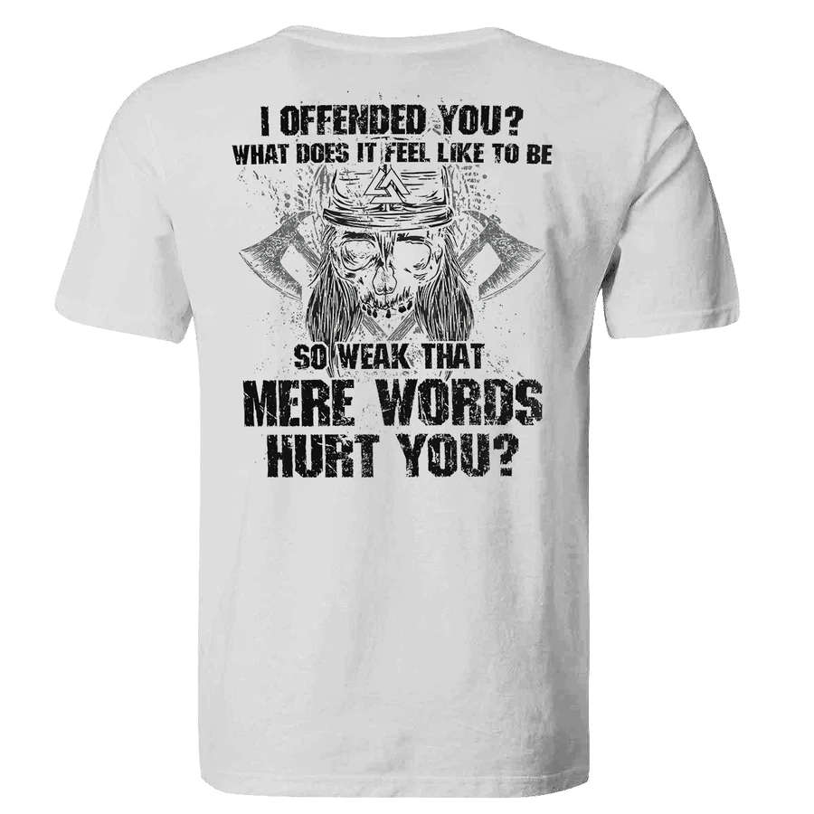 I Offended You_ Printed Men's T-shirt - White - 2XL - image 2