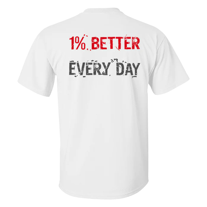 1_ Better Every Day Printed Casual T-shirt - White - 2XL - image 2
