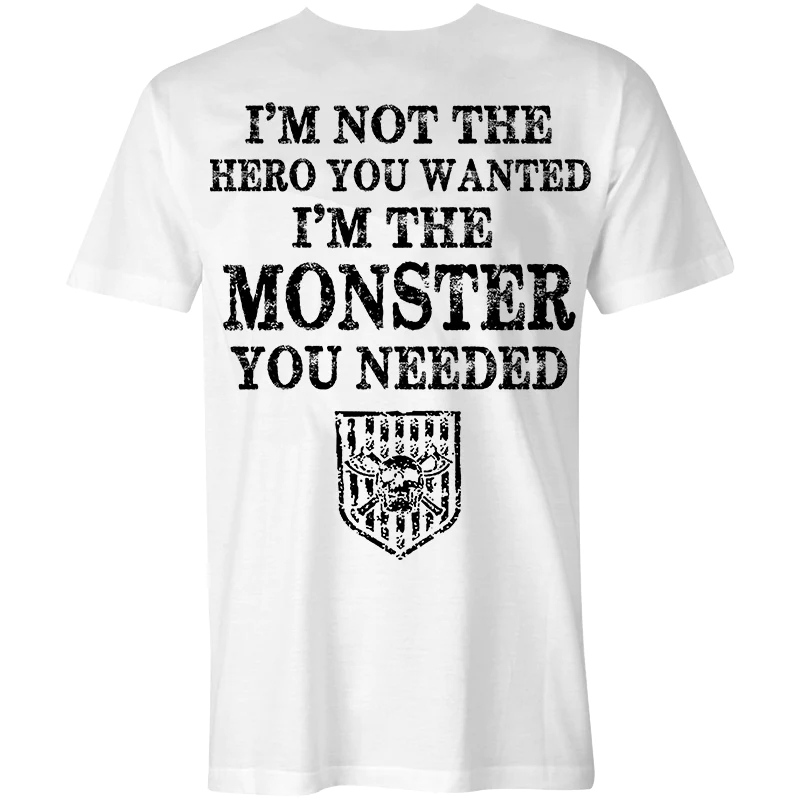 Vikings Monster You Needed Printed Men's T-shirt - White - 2XL - image 2