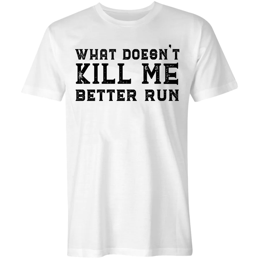 Viking What Doesn't Kill Me Better Run Printed Men's T-shirt - White - 2XL - image 2