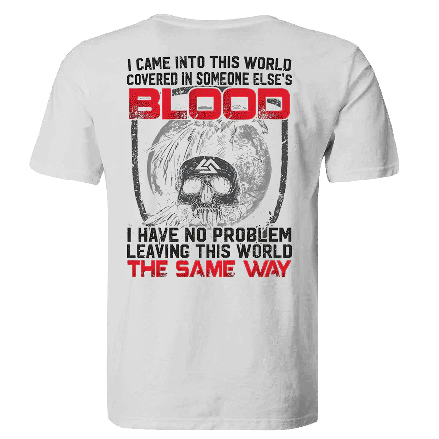 I Came Into This World Printed Men's T-shirt - White - 2XL - image 2