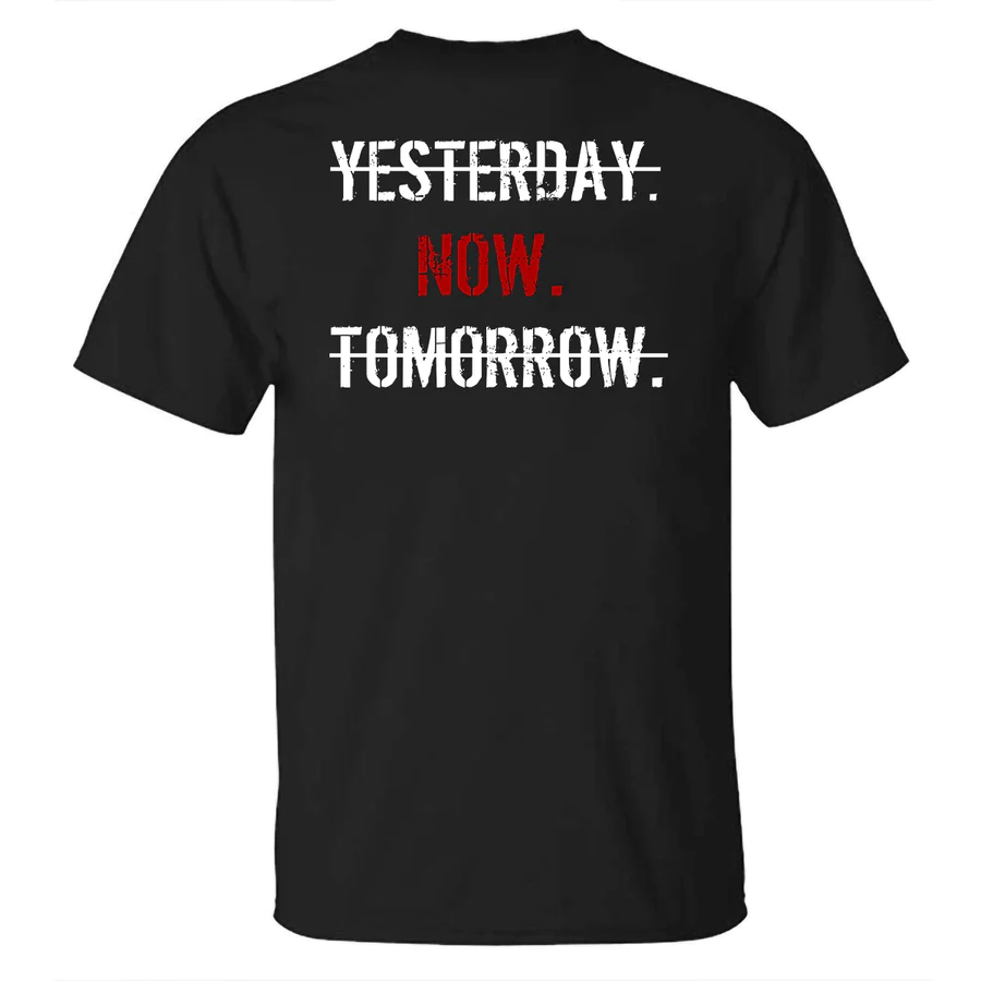 Yesterday Now Tomorrow Printed Casual T-shirt - image 2