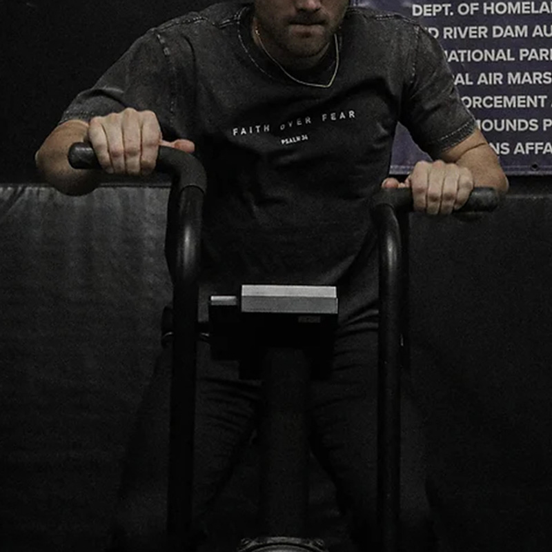 Faith Over Fear Psalm 34 Print Washed T-shirt