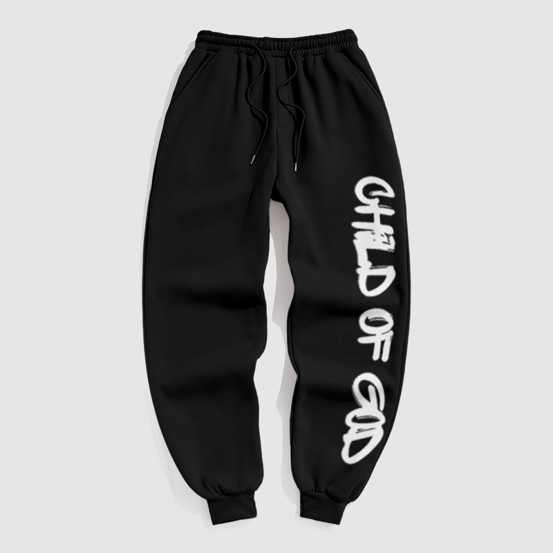 100% Cotton Child Of God Print Pants