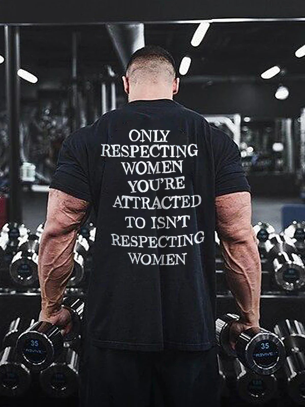 Only Respecting Women Printed Men's T-shirt - Black - 2XL - image 1
