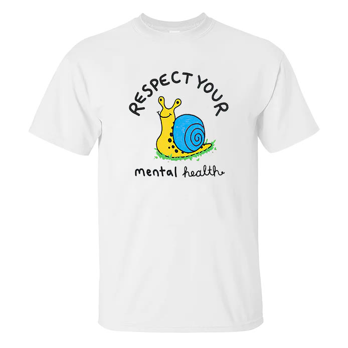 Respect Your Mental Health Printed Men's T-shirt - image 2