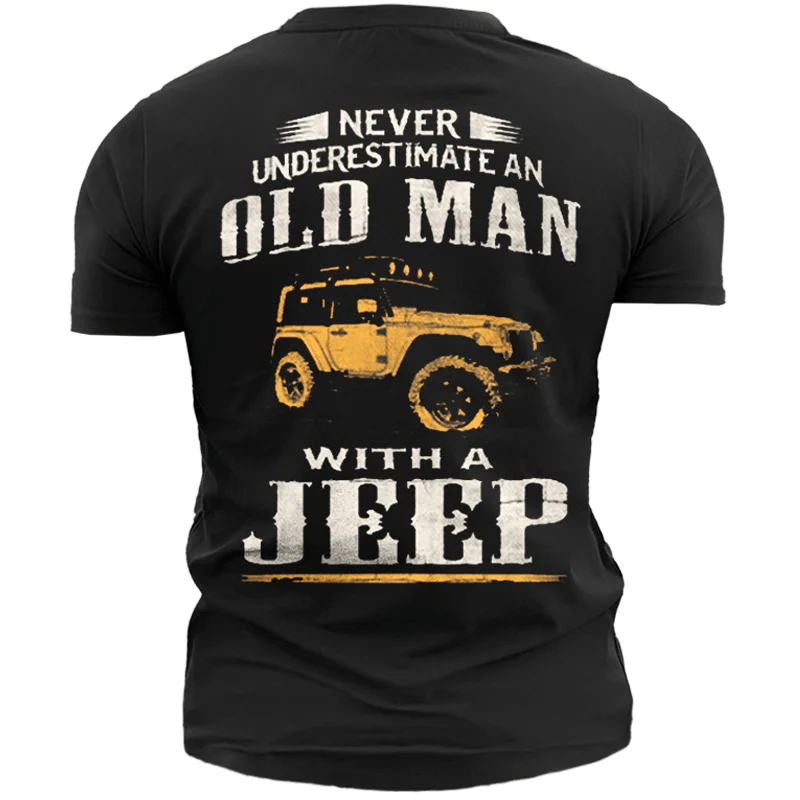 Old Man Jeep Men's Vintage Print T-shirt - image 2