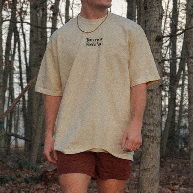 100% Cotton Tomorrow Needs You Print T-shirt - image 4