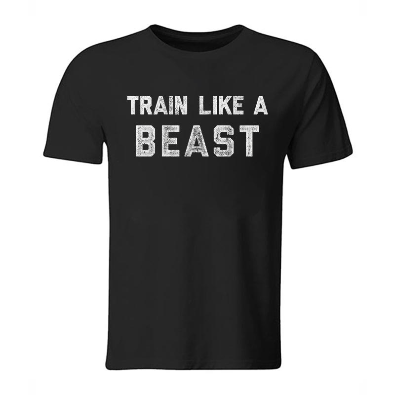 Train Like A Beast Print Men's T-shirt - image 2