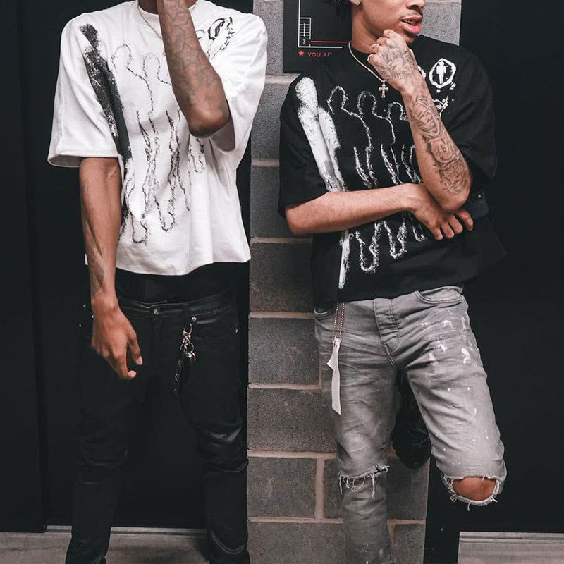 100% Cotton Separate Yourself By Taking A Chance Print T-shirt