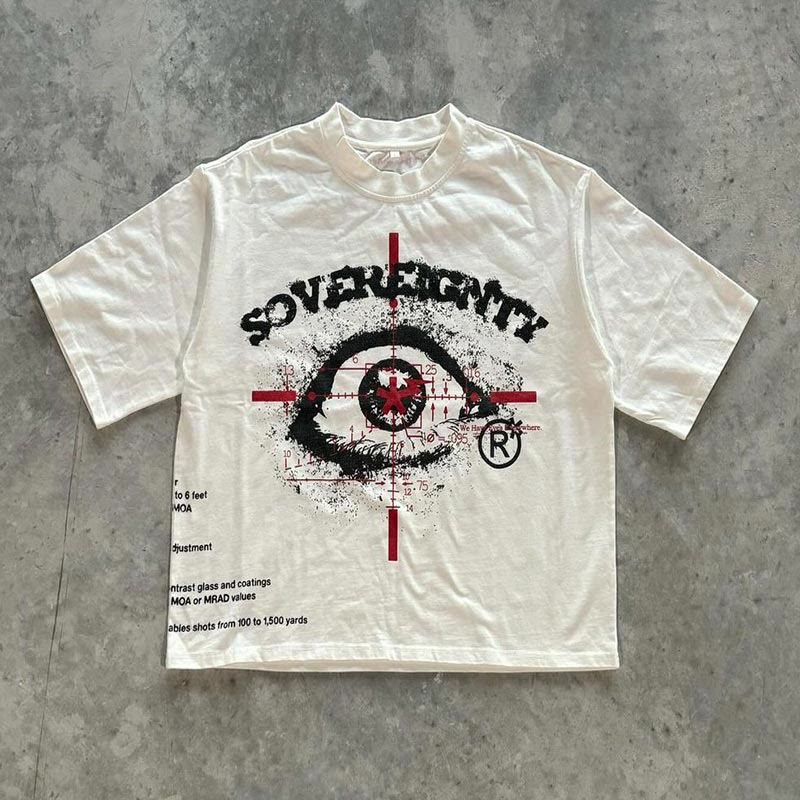 100% Cotton Sharpshooter Print T-shirt