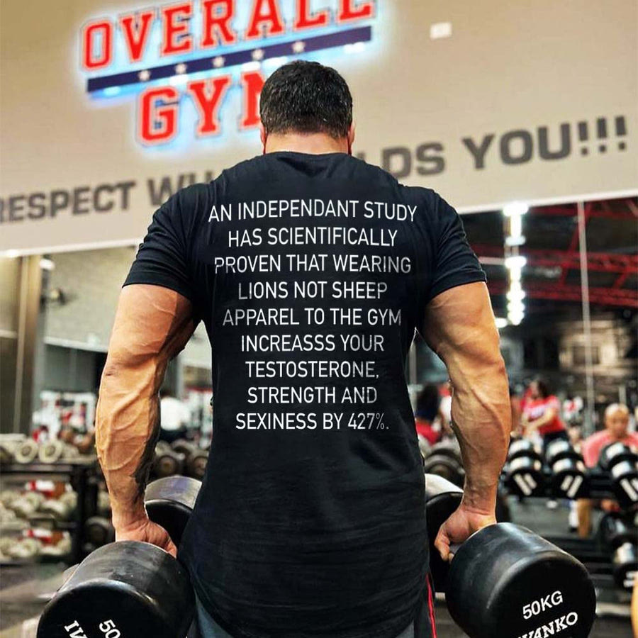 An Independant Study Has Scientifically Proven That Printed Men's T-shirt - Black - 2XL - image 1