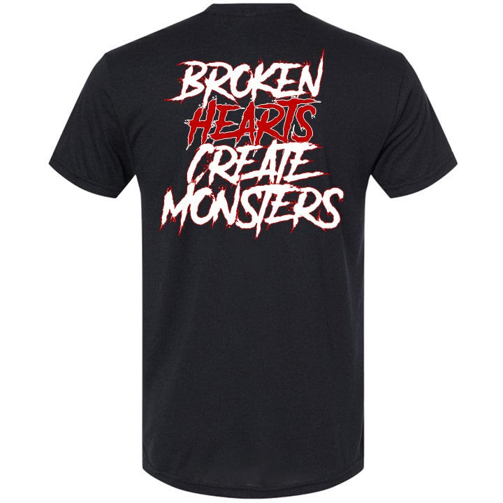 Broken Hearts Create Monsters Printed T-shirt - image 2