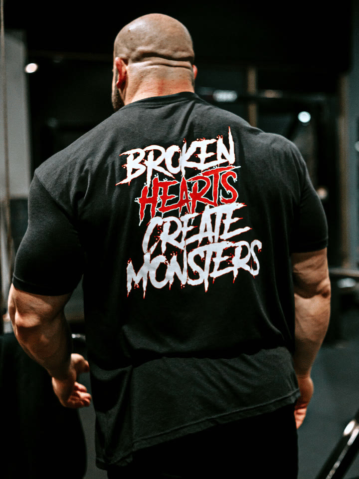 Broken Hearts Create Monsters Printed T-shirt - image 3