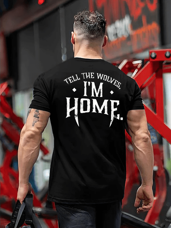Tell The Wolves I'm Home Printed T-shirts - Black - 2XL - image 1