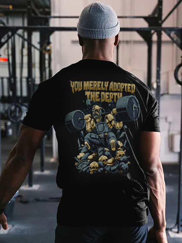 Biochemical Warrior Weightlifting Printed T-shirt - Black - 2XL - image 1