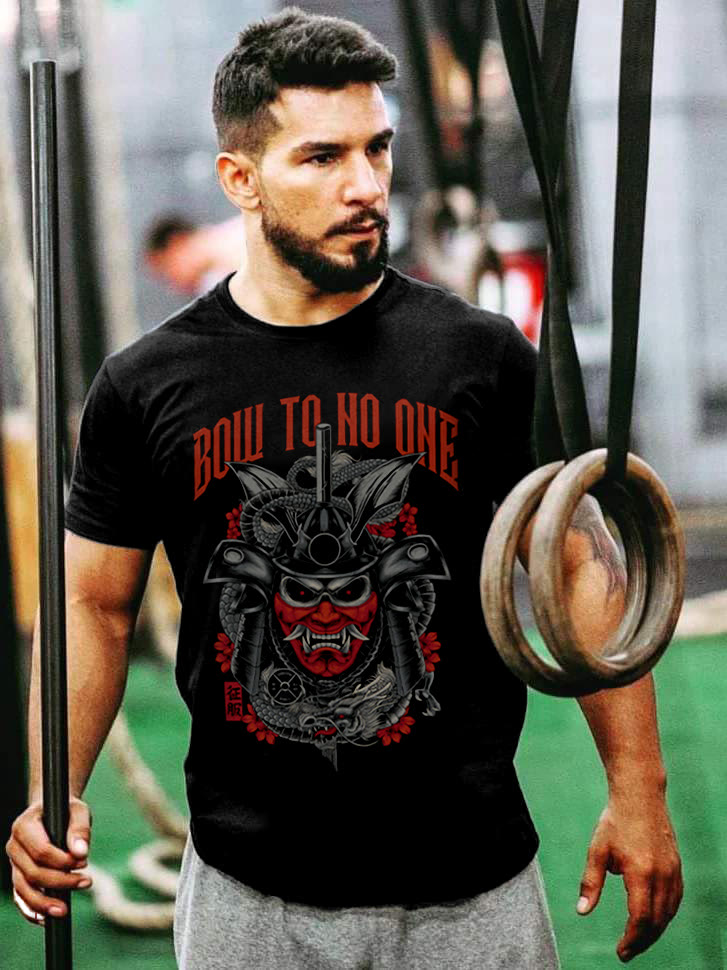 Bow To No One Printed T-shirt - Black - 2XL - image 1