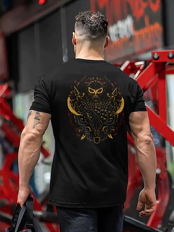 Viking Printed T-shirt - Black - 2XL - image 1
